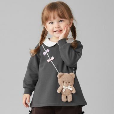 帶領熊造型斜挎包衛衣