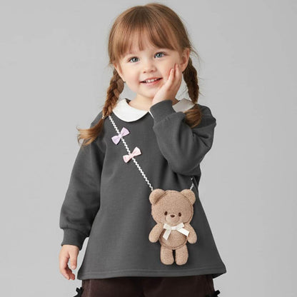 帶領熊造型斜挎包衛衣