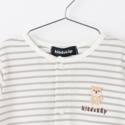 動物圖案條紋兩用連體衣