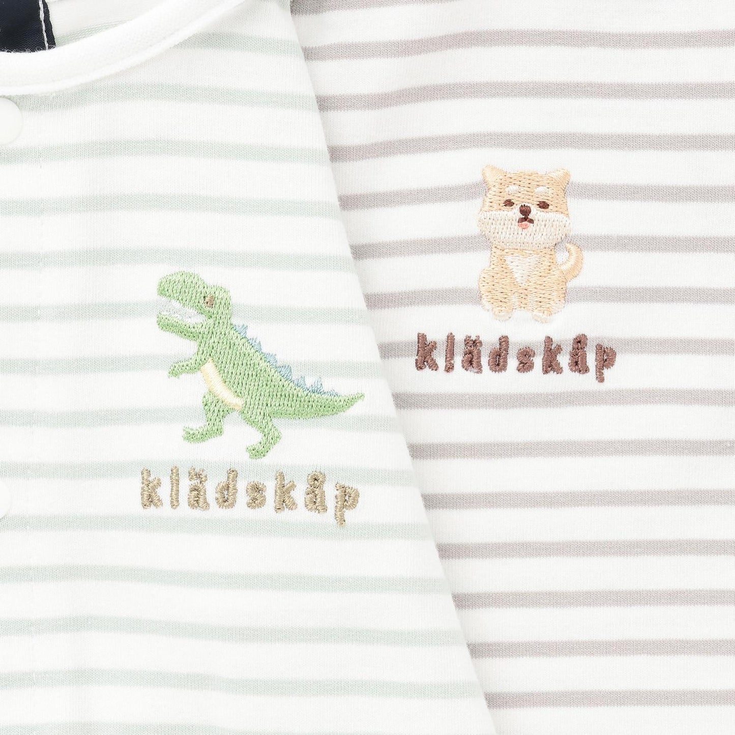 動物圖案條紋兩用連體衣