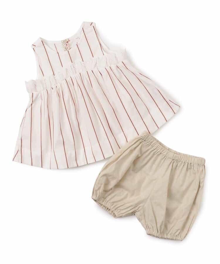 【嬰兒】蕾絲上衣套裝