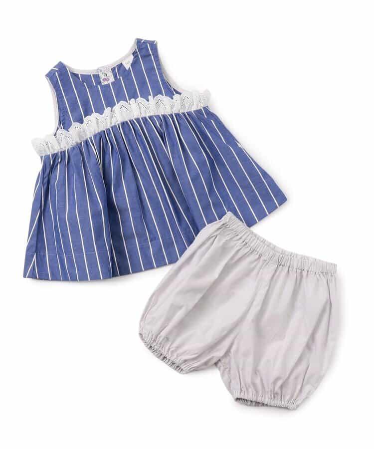 【嬰兒】蕾絲上衣套裝