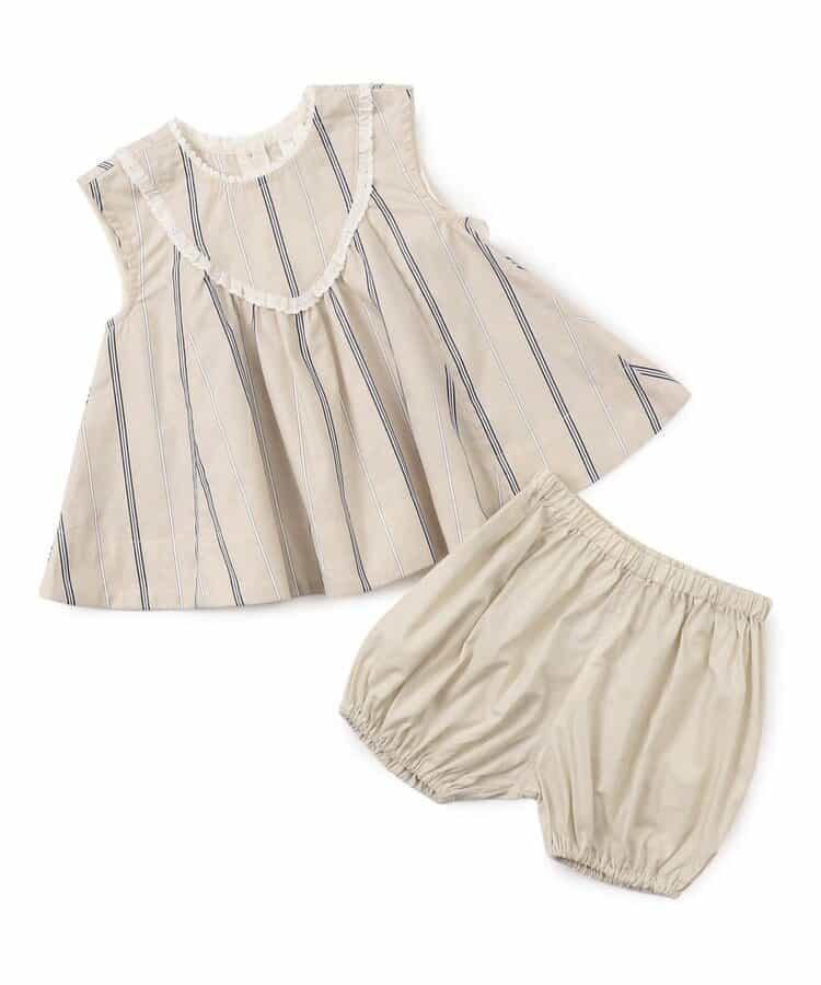 【嬰兒】吊帶上衣套裝