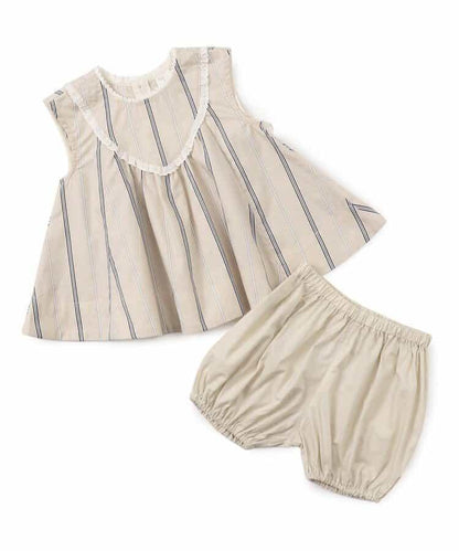 【嬰兒】吊帶上衣套裝