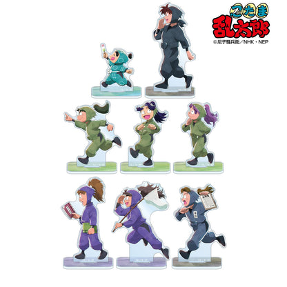 《忍者亂太郎》_新繪插圖 大家一起前進系列 第2彈 隨機亞克力立牌 ver.B（單品/全套BOX）【BOX／8個裝】