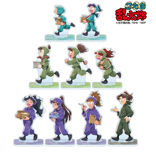 《忍者亂太郎》_新繪製 大家一起前進之章ver. 第2彈 盲盒亞克力立牌 ver.A（單品/全套BOX）【BOX／9個裝】