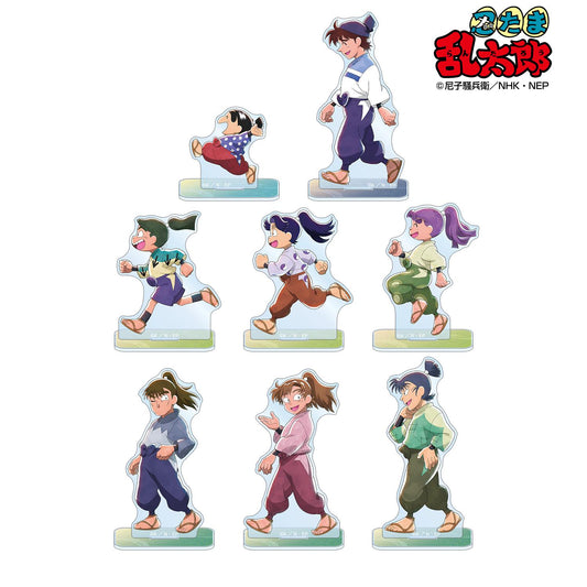 《忍者亂太郎》_新繪款 大家一起前進系列ver. 盲盒亞克力立牌 ver.B（單品/全套BOX）【BOX／8個裝】