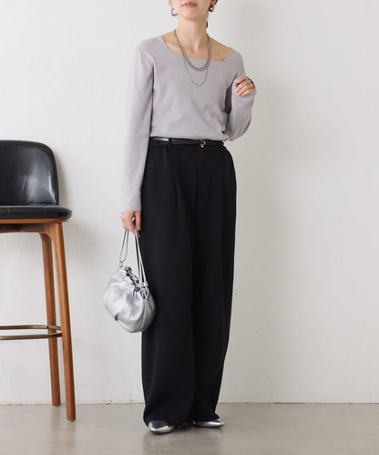 【小號尺寸】方領針織衫