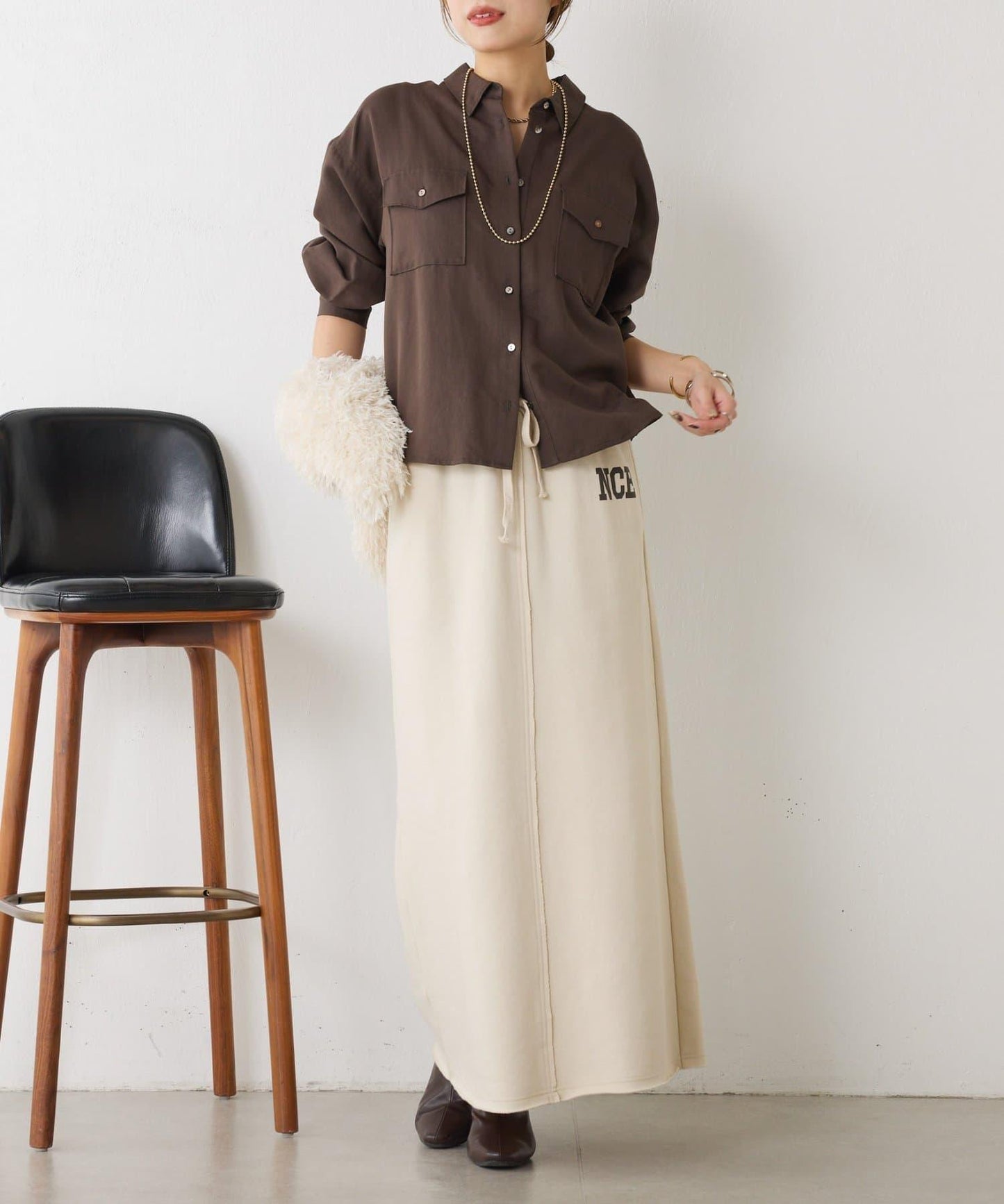 休閒標誌半身裙