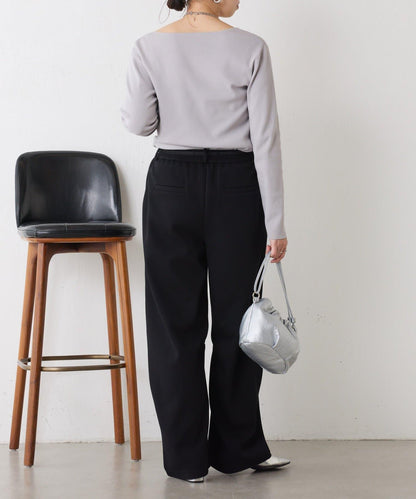 【小號尺寸】方領針織衫