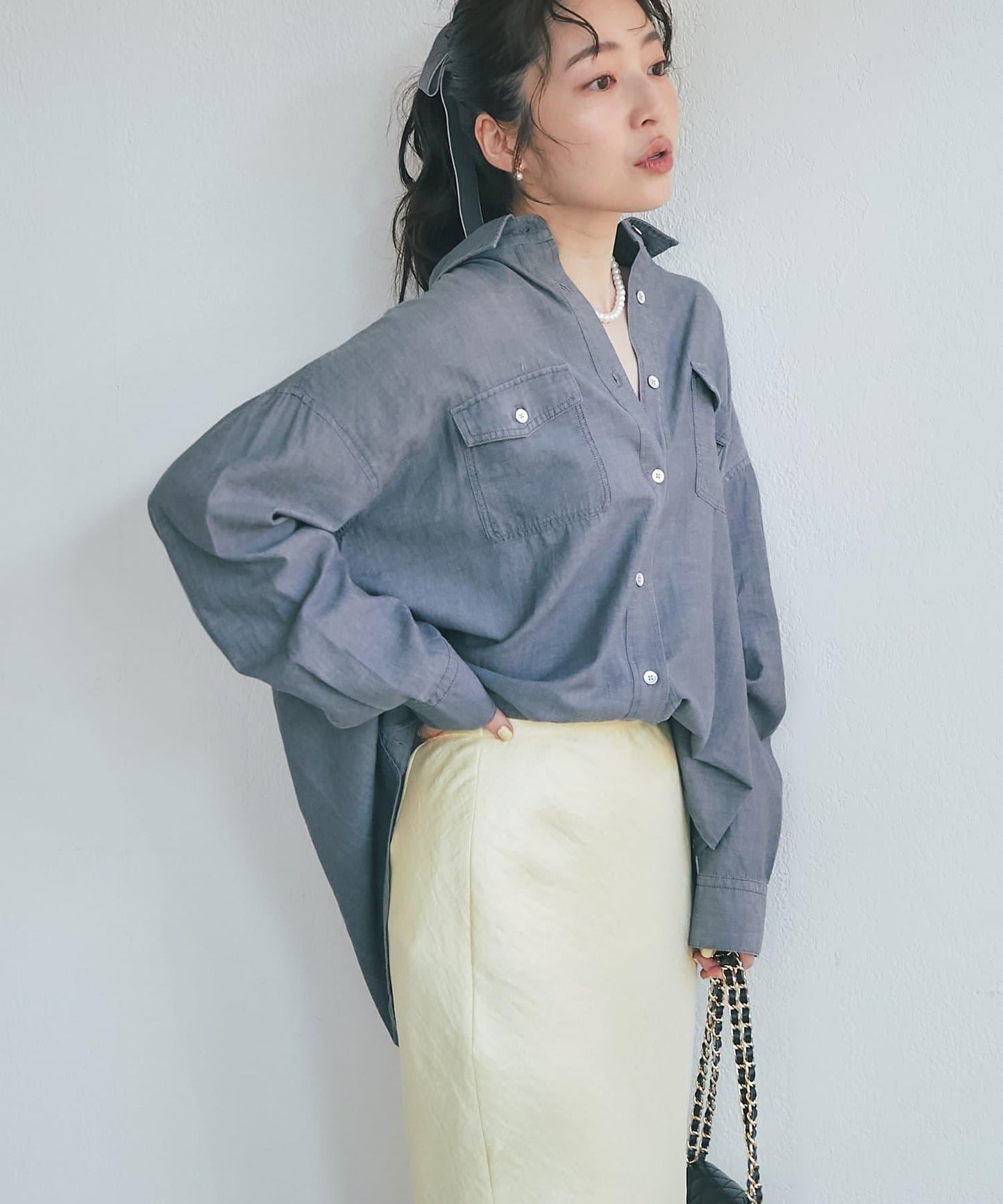 【RISA監修】透視牛仔三穿襯衫