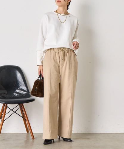 蝙蝠袖後背拉鍊套頭衫