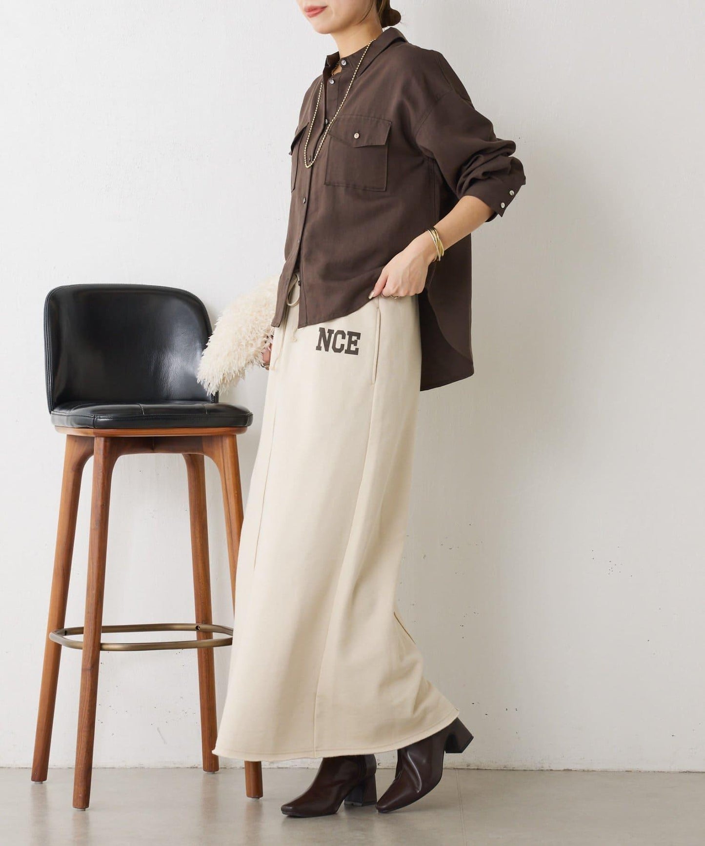 休閒標誌半身裙