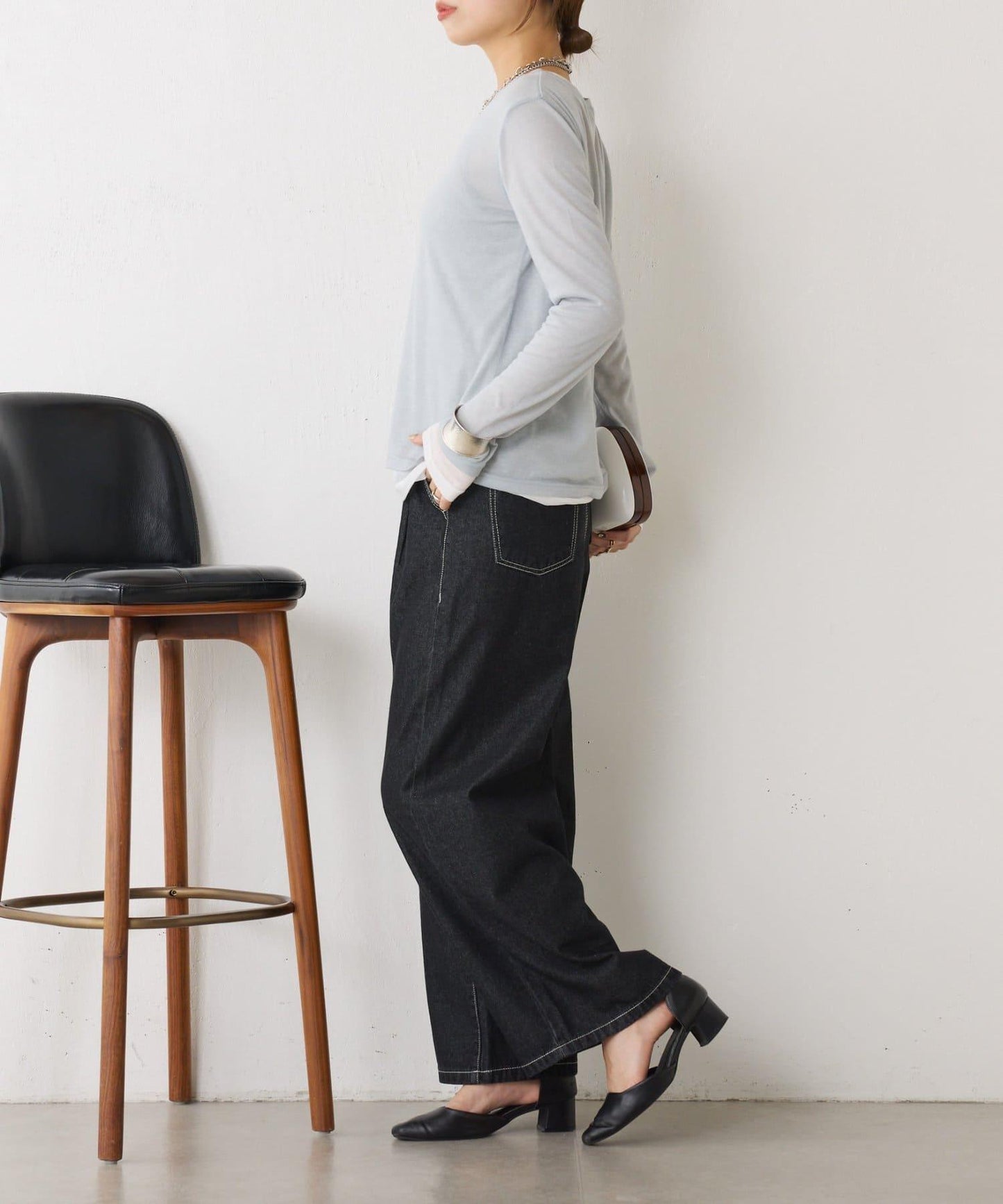 2套裝透視長袖T恤