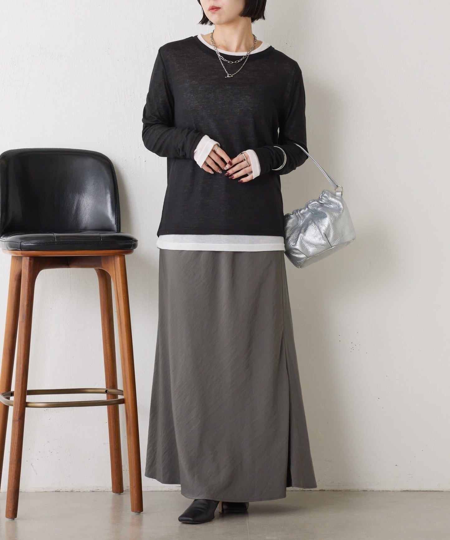 2套裝透視長袖T恤