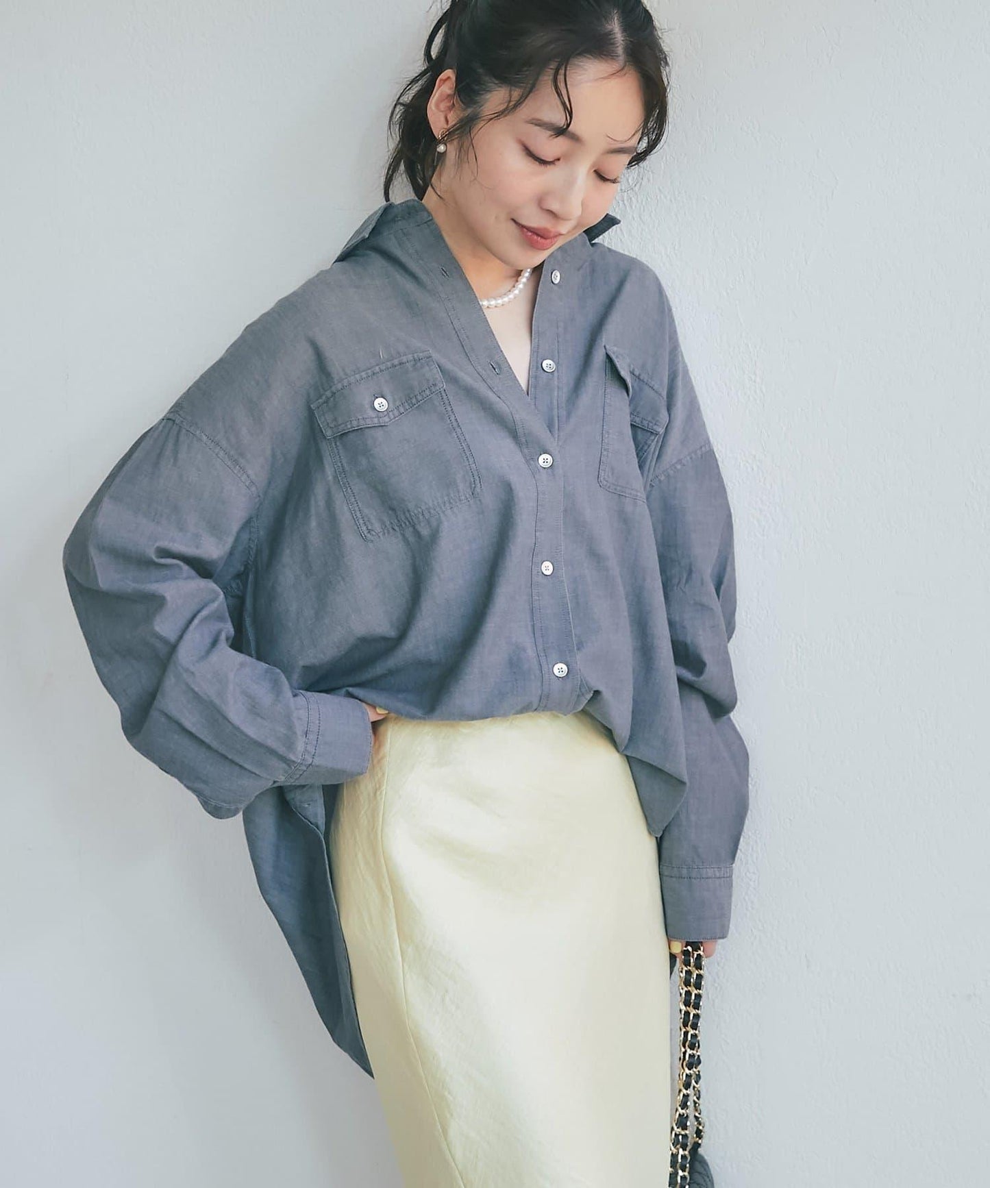 【RISA監修】透視牛仔三穿襯衫