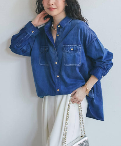 【RISA監修】透視牛仔三穿襯衫