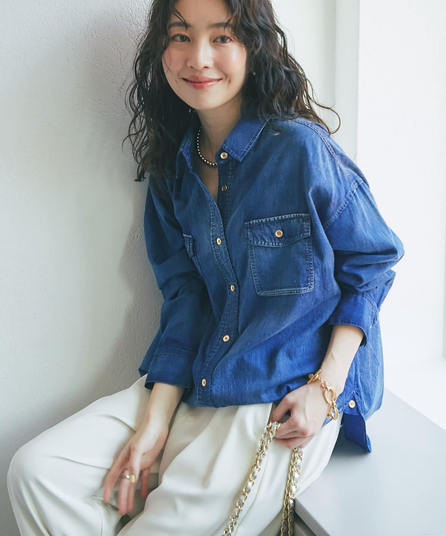 【RISA監修】透視牛仔三穿襯衫