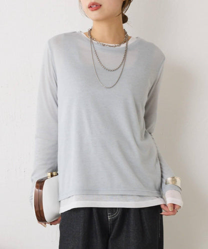 2套裝透視長袖T恤