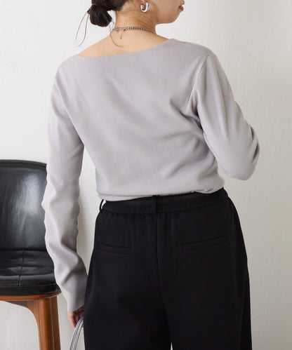 【小號尺寸】方領針織衫