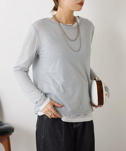 2套裝透視長袖T恤