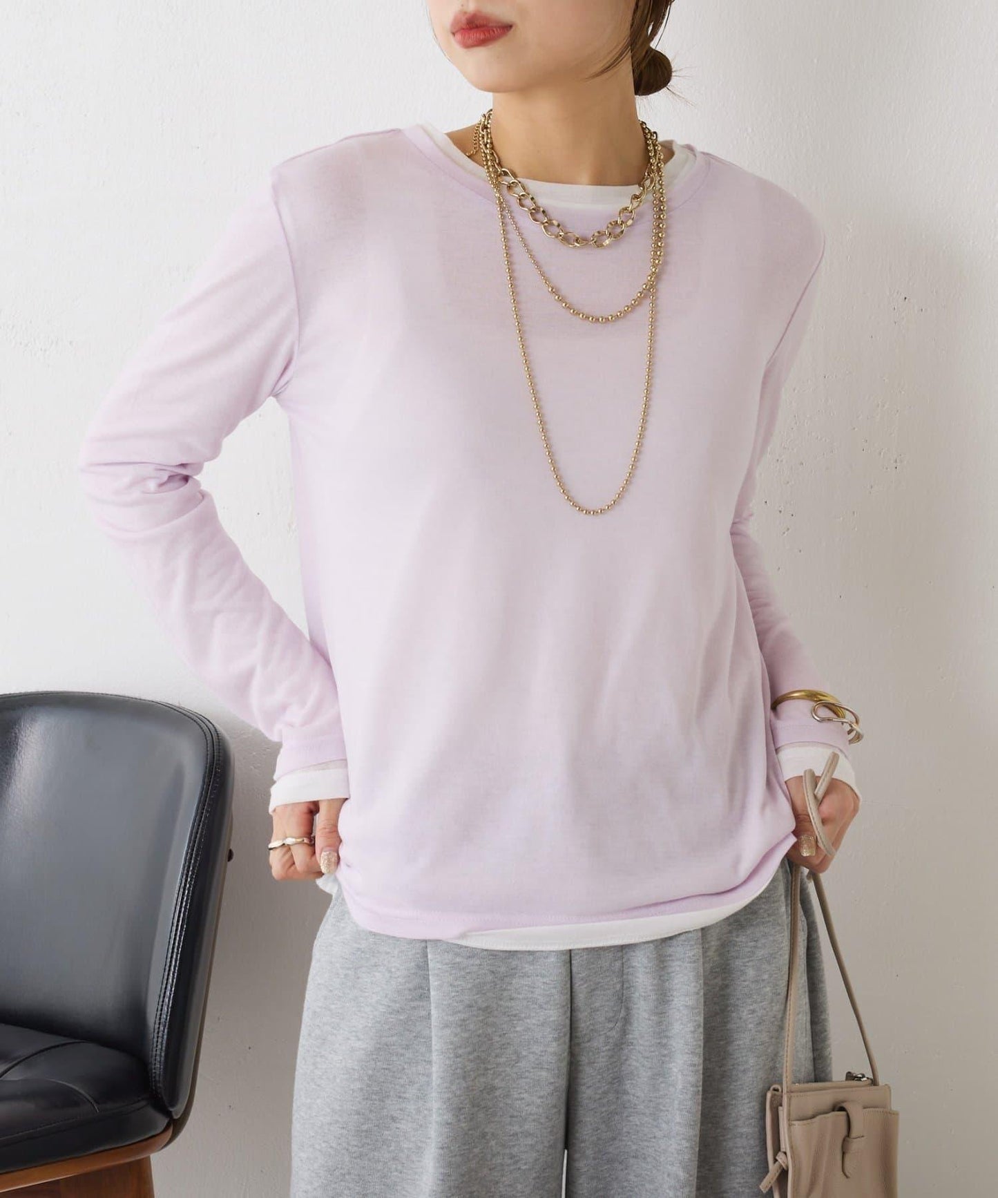 2套裝透視長袖T恤