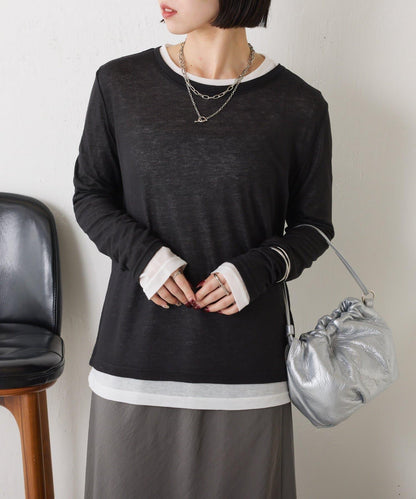 2套裝透視長袖T恤