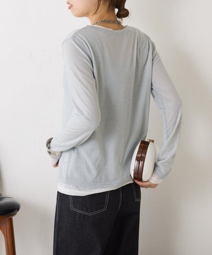 2套裝透視長袖T恤