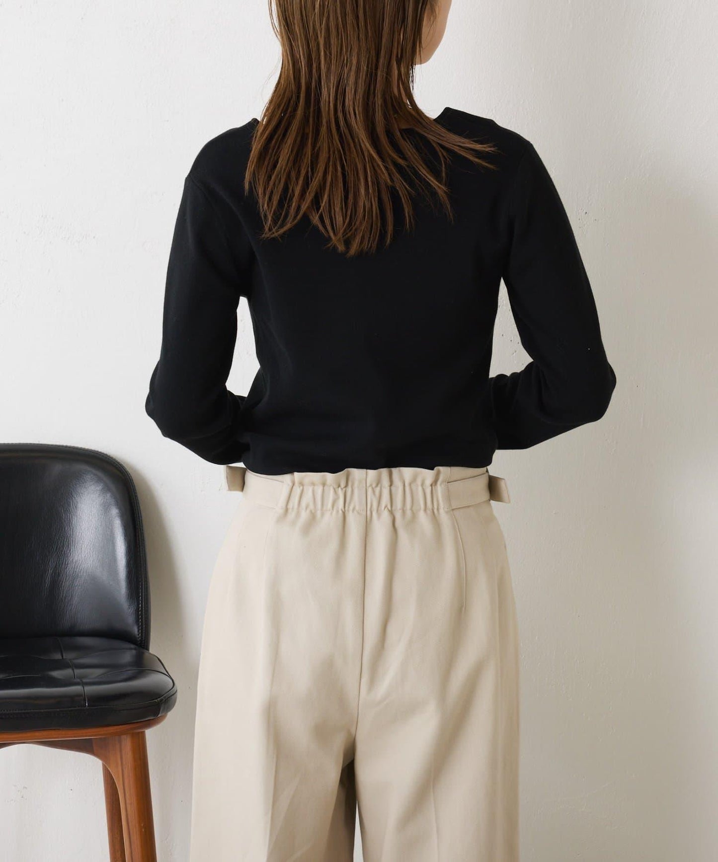 【小號尺寸】方領針織衫