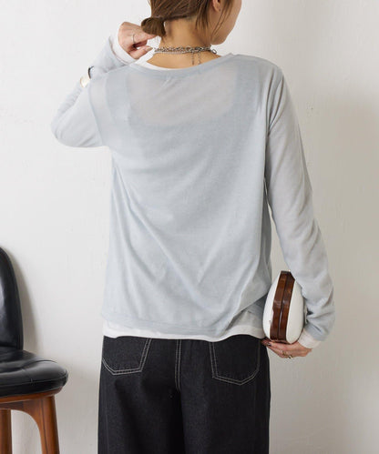 2套裝透視長袖T恤