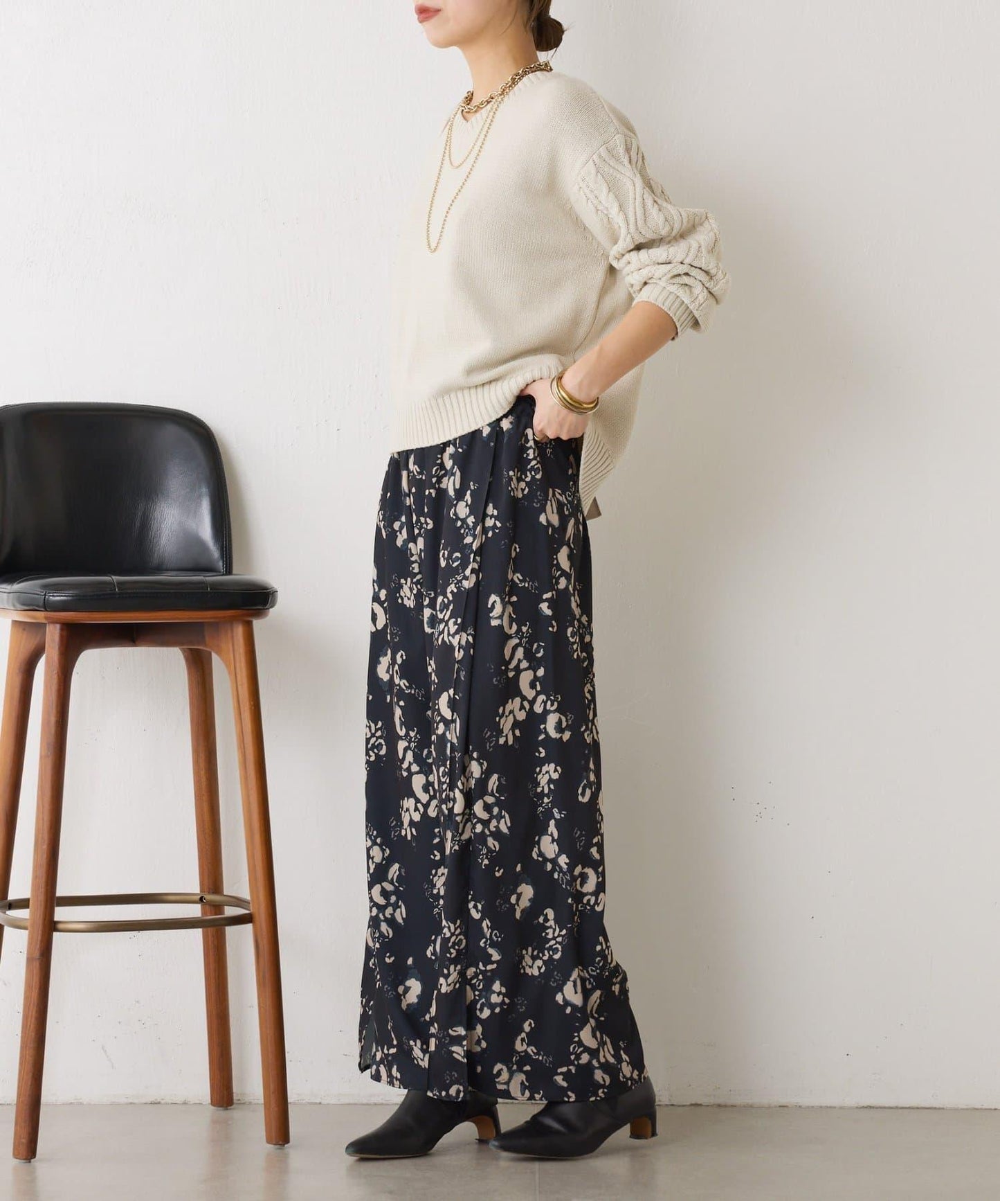 微妙花紋休閒褲