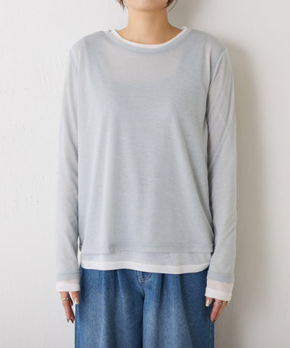 2套裝透視長袖T恤