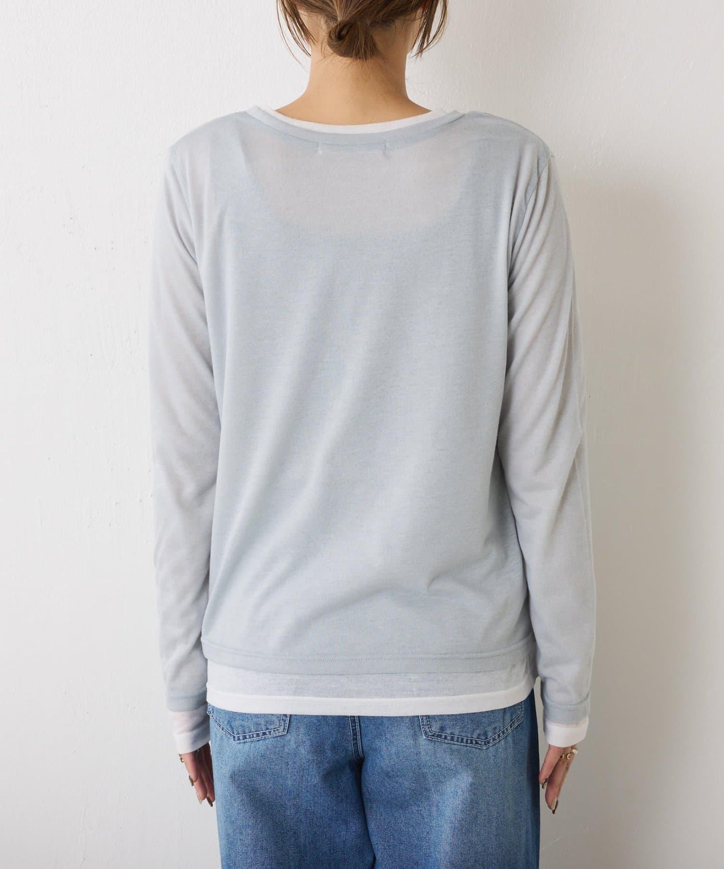 2套裝透視長袖T恤