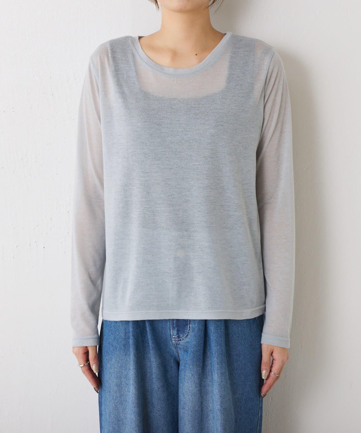 2套裝透視長袖T恤