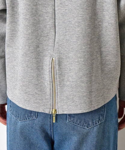 蝙蝠袖後背拉鍊套頭衫