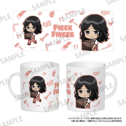 《進擊的巨人》全綵馬克杯 皮克·芬格（Q版角色）（DIY）