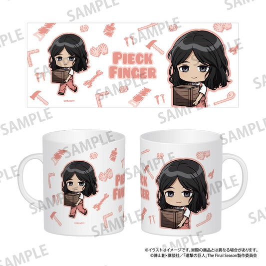《進擊的巨人》全綵馬克杯 皮克·芬格（Q版角色）（DIY）