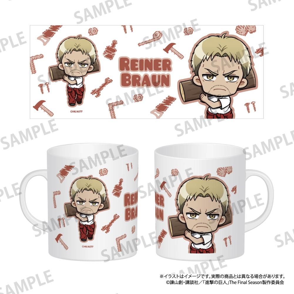 《進擊的巨人》全綵馬克杯 萊納·布朗（Q版）（DIY）