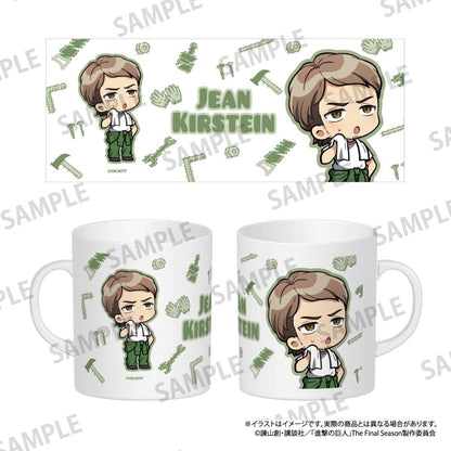 《進擊的巨人》全綵馬克杯 讓·基爾希斯坦（Q版角色）（DIY）