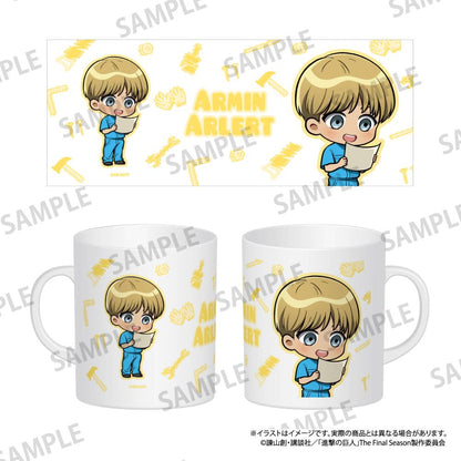 《進擊的巨人》全綵馬克杯 阿爾敏·阿諾德（Q版）（DIY）
