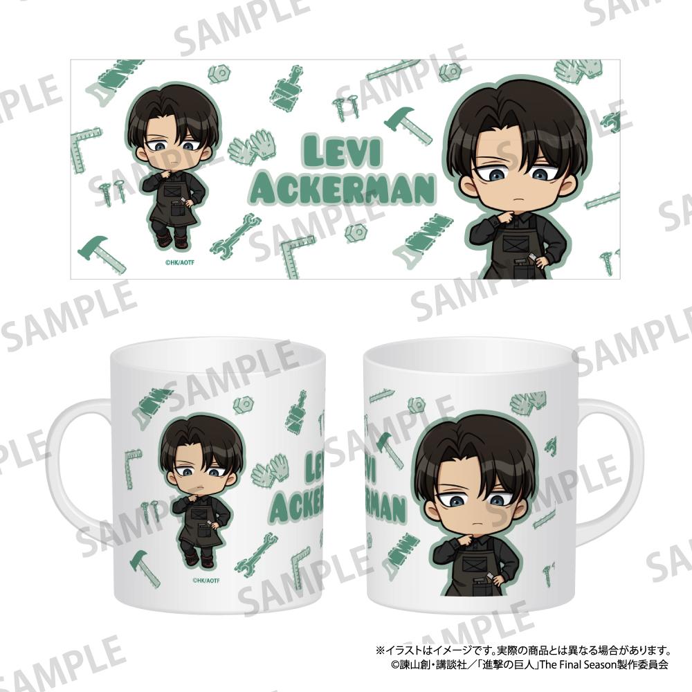 《進擊的巨人》全綵馬克杯 利威爾·阿克曼（Q版）（DIY）