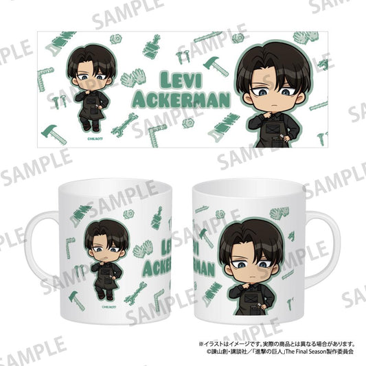 《進擊的巨人》全綵馬克杯 利威爾·阿克曼（Q版）（DIY）