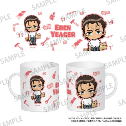 《進擊的巨人》全綵馬克杯 艾倫·耶格爾（Q版角色）（DIY）