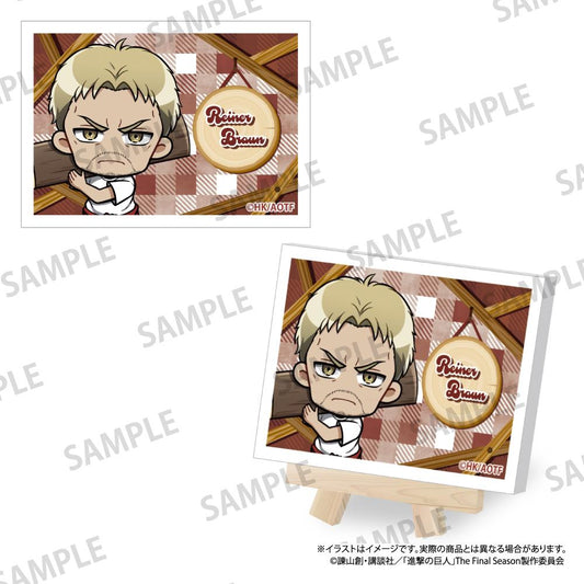 《進擊的巨人》迷你帆布畫 萊納·布朗（Q版角色）（DIY）