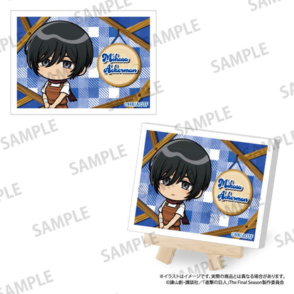 《進擊的巨人》帆布畫板迷你 米卡莎·阿克曼（Q版角色）（DIY）