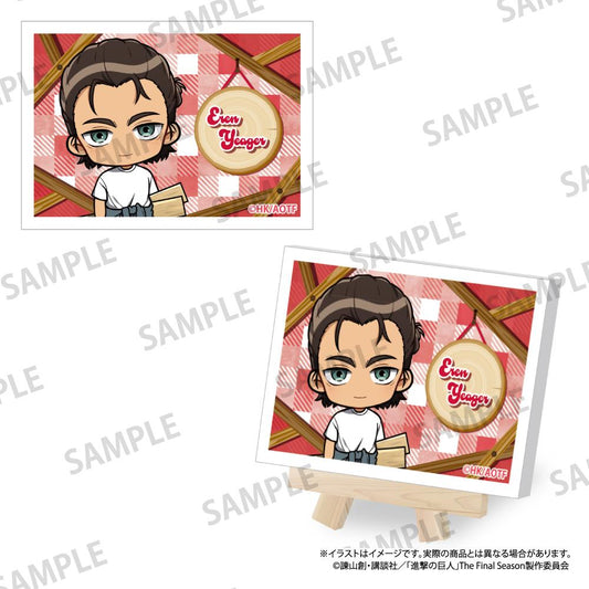 《進擊的巨人》帆布畫板迷你 艾倫·耶格爾（Q版角色）（DIY）