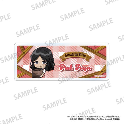 《進擊的巨人》亞克力姓名牌 皮克·芬格（Q版）（DIY）