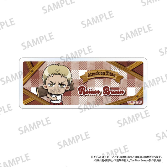 《進擊的巨人》亞克力姓名牌 萊納·布朗（Q版角色）（DIY）