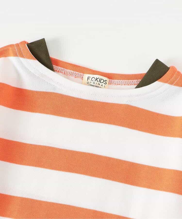 BRUH 條紋巴斯克衫