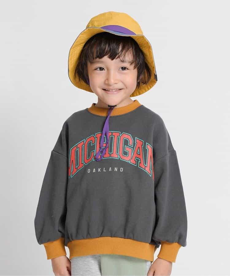 拼色學院風衛衣